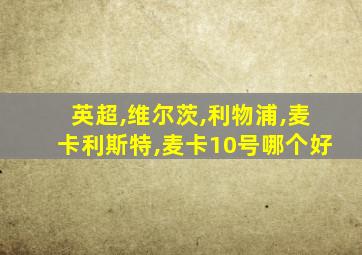 英超,维尔茨,利物浦,麦卡利斯特,麦卡10号哪个好