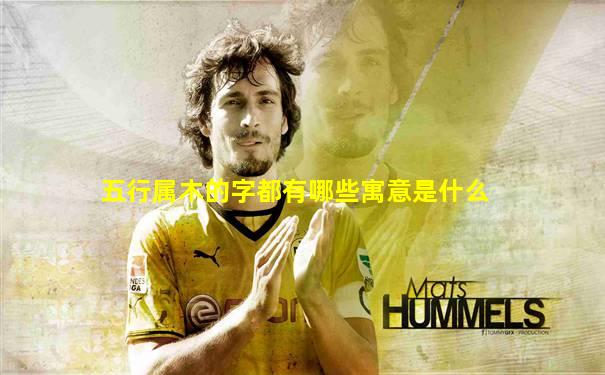 五行属木的字都有哪些寓意是什么